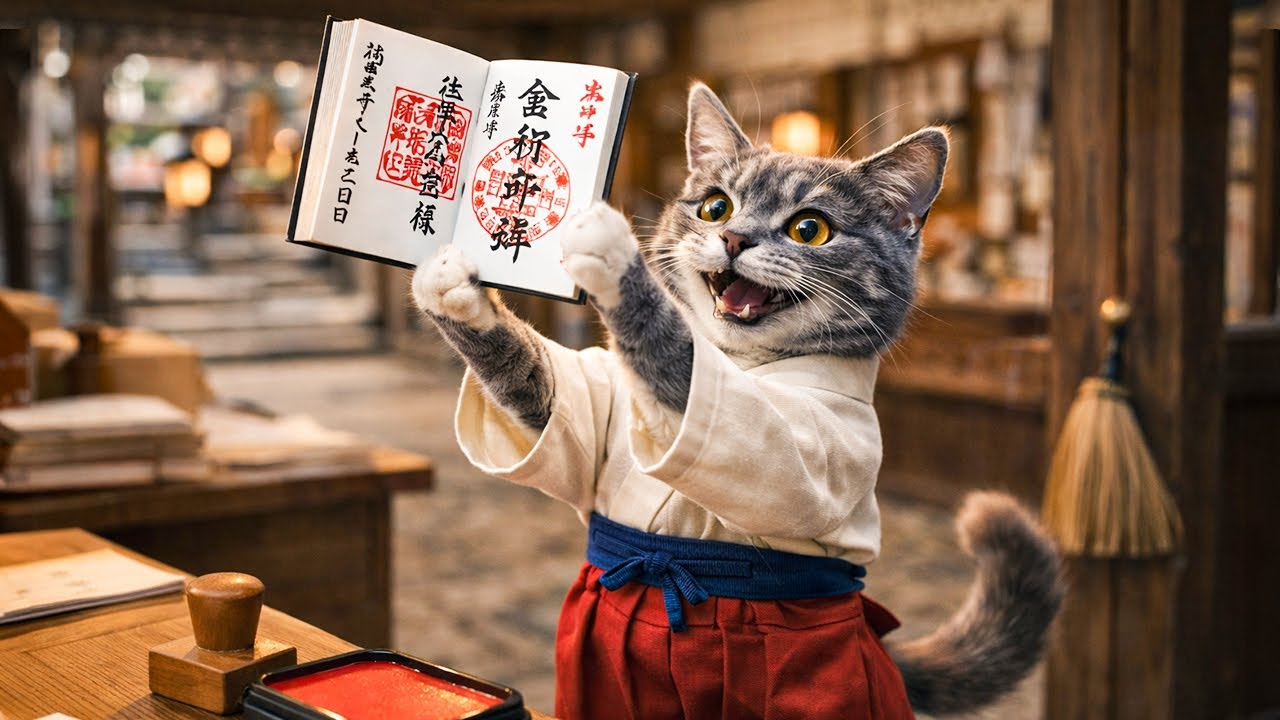 A Gray Kitten&rsquo;s First Shrine Job 🐱 | A New Year Lucky Bag Story