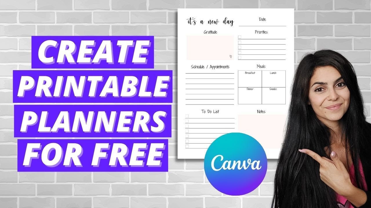 Учебное пособие по созданию печатного планировщика в Canva | Как создавать печатные материалы для...