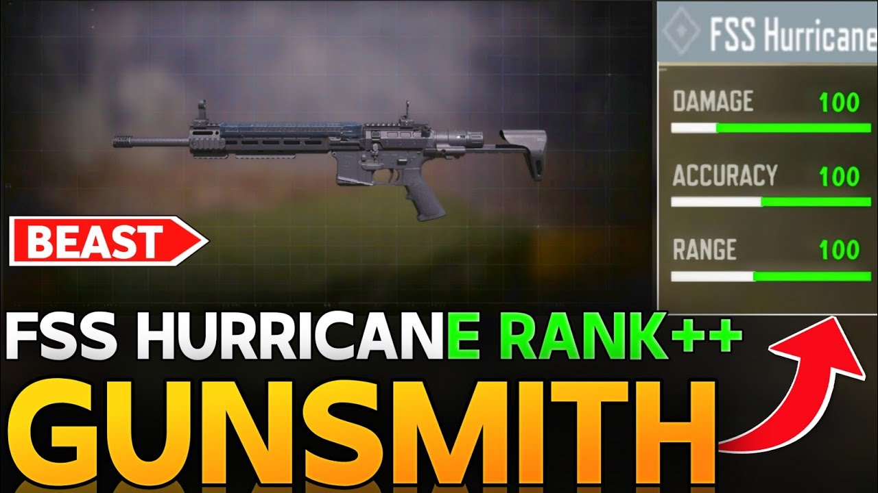 BEST FSS HURRICANE GUNSMITH CALL OF DUTY MOBILE | FSS HURRICANE IS TO BROKEN TO HANDLE COD MOBILE |