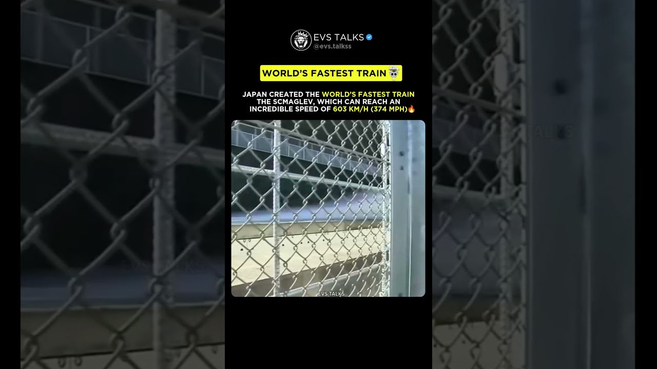 World&rsquo;s Fastest Train 🚆 | Japan&rsquo;s SCMAGLEV Hits 603 km/h! 😱⚡