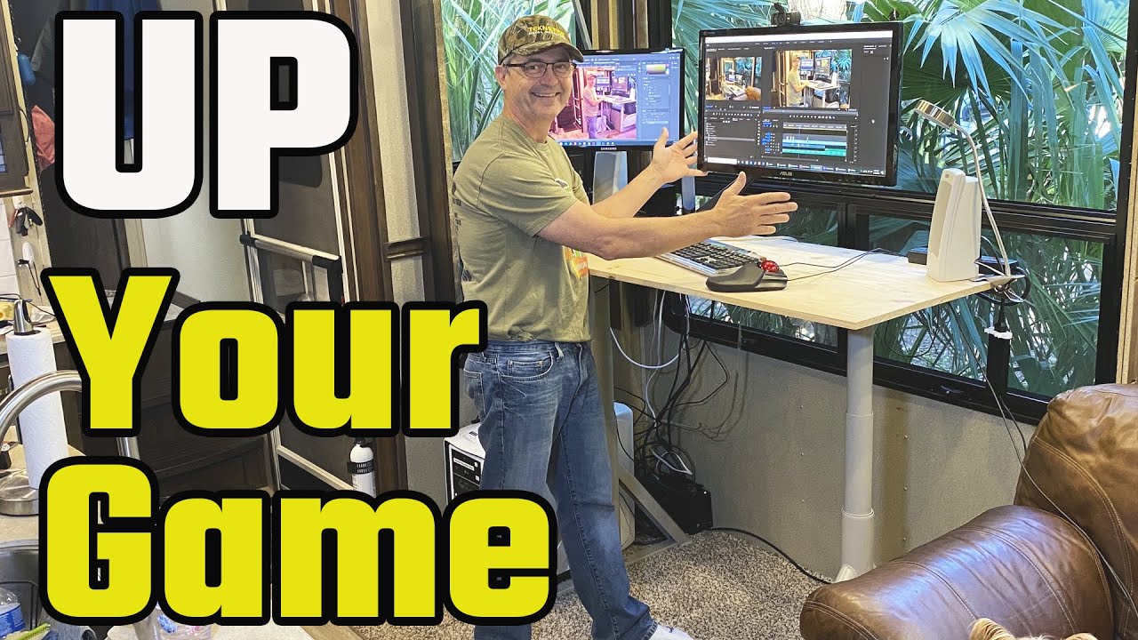 IKEA UP Desk - Full Time RV Living Computer Desk Customized