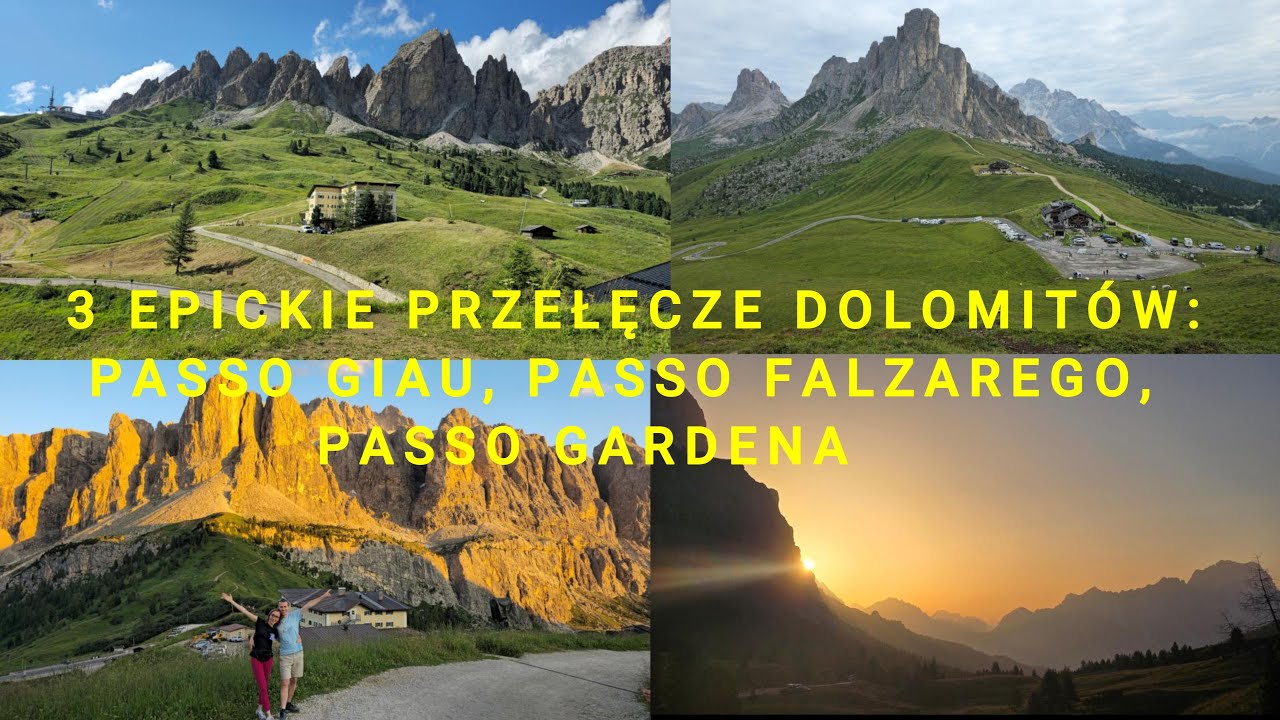 🇮🇹 PASSO GIAU, PASSO FALZAREGO, PASSO GARDENA- 3 EPICKIE PRZELECZE DOLOMITOW