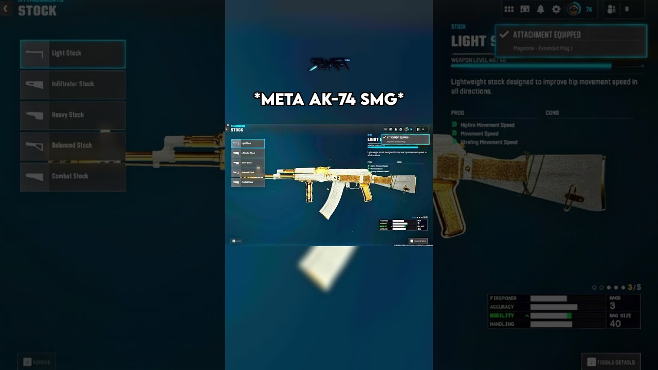 THE *META* AK-74 SMG is BACK on WARZONE 👑 #warzone #callofduty #bo6 #rebirthisland #cod #shorts