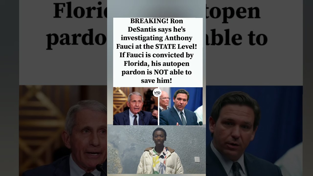 Florida considers state-level legal action involving Dr. Anthony Fauci.