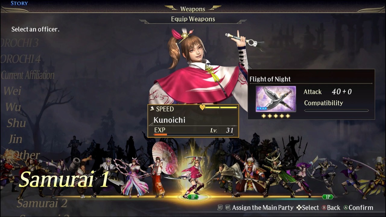 Warriors Orochi 4 Ultimate : Kunoichi Unique Weapon (Flight of Night) [ซับไทย]