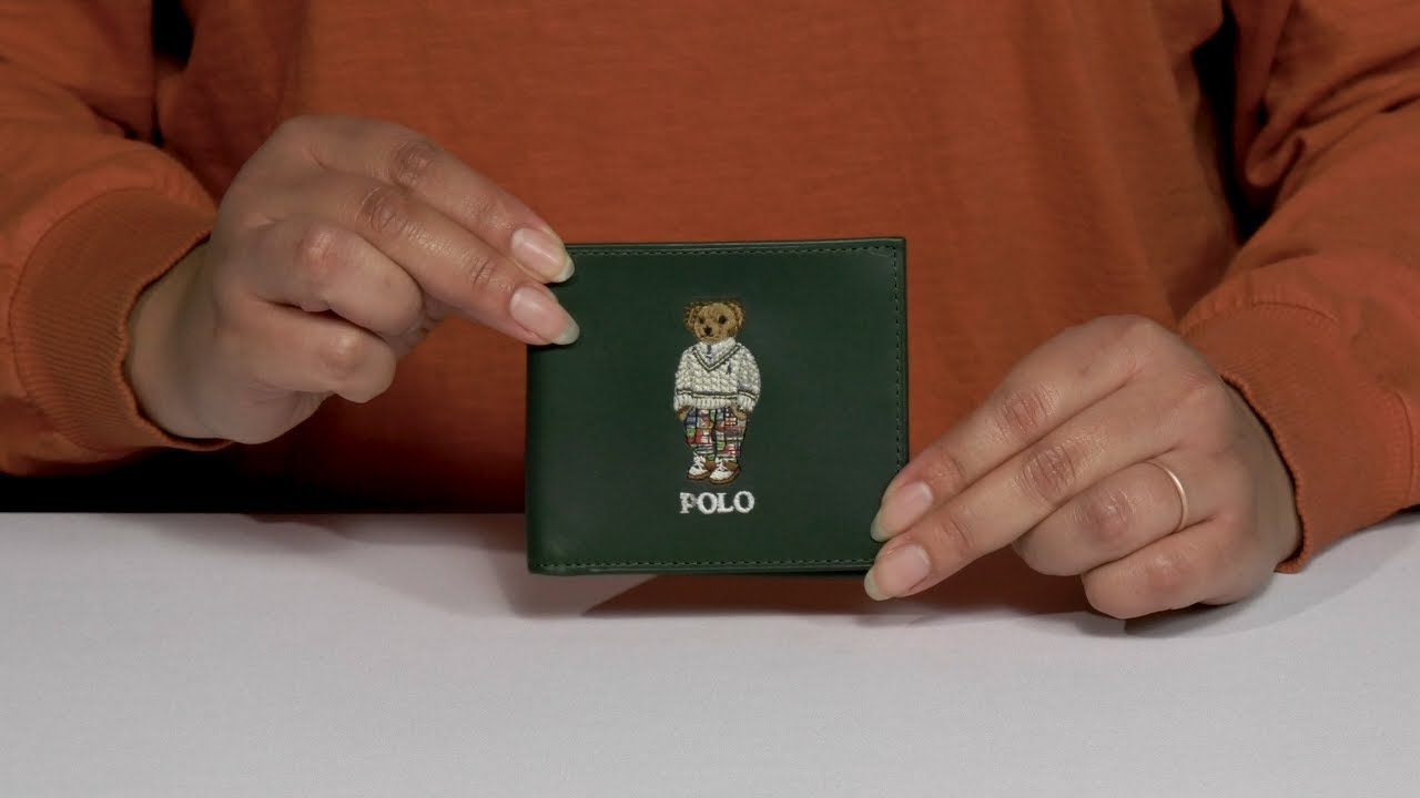 Polo Ralph Lauren Polo Bear Leather Billfold Wallet SKU: 9890968