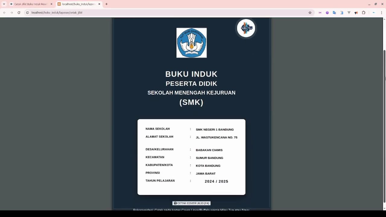🚀 Revolusi Administrasi Sekolah: Kupas Tuntas Sistem Buku Induk Digital SMK!