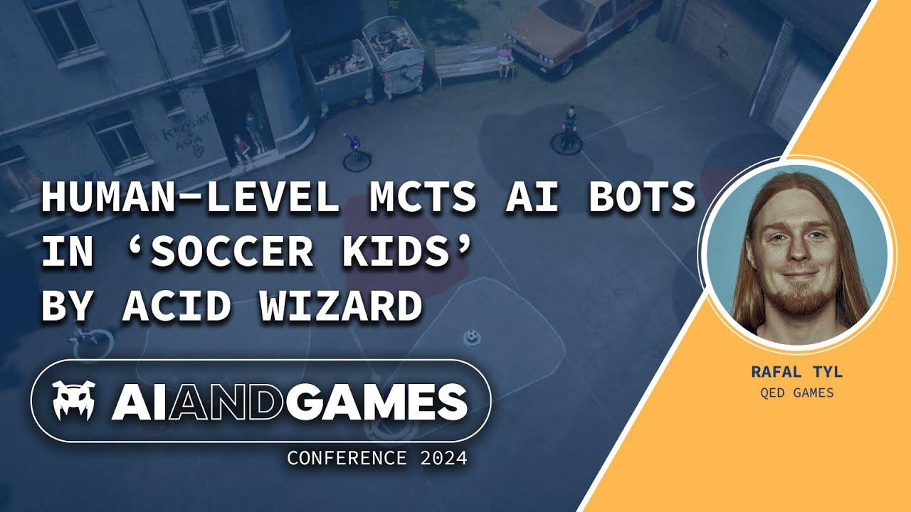 Human-level MCTS AI bots in Soccer Kids by Acid Wizard | AI and Games Conference 2024