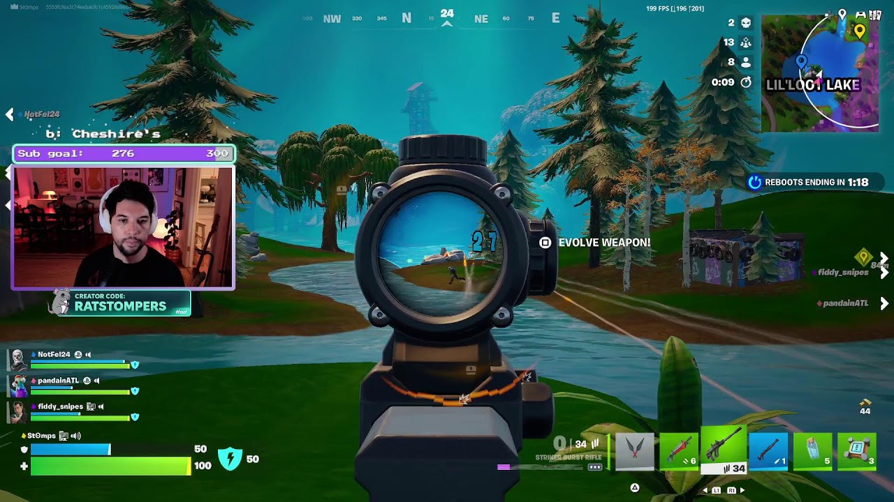 Getting Dubs in Fortnite Reload Zero Build!