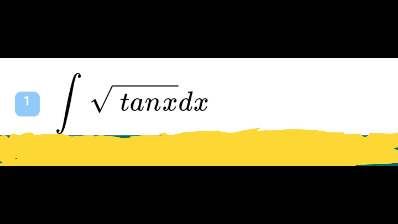 تكامل جذر ظل الزاوية