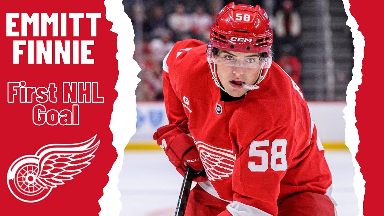 Emmitt Finnie #58 (Detroit Red Wings) first NHL goal Oct 19, 2025