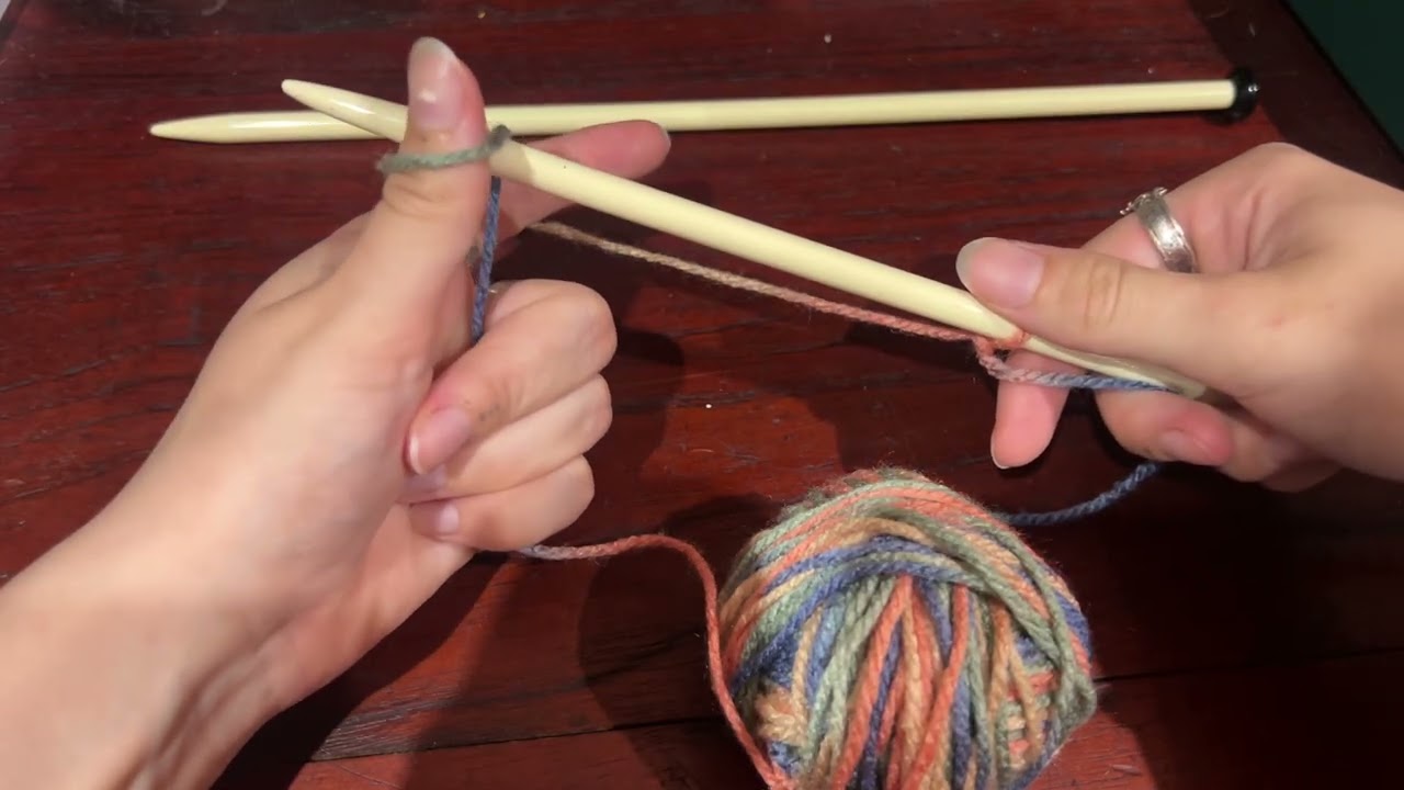 teaching you how to knit [ASMR] 🧵🪡🧶✂️