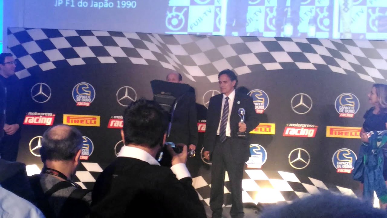 Nelson Piquet e Pupo Moreno falam do pódio em 1990