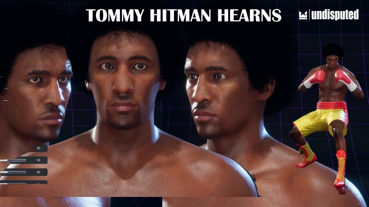 UNDISPUTED BOXING - TOMMY HITMAN HEARNS - FACE CREATION!!!!!