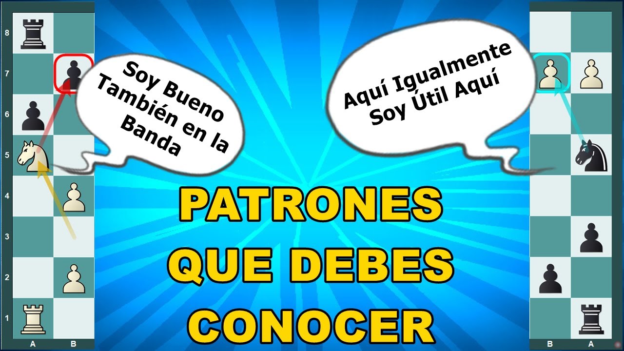 💪PATRONES QUE DEBES CONOCER ATACANDO PEONES EN EL ALA DE DAMA🔴🔴🔴