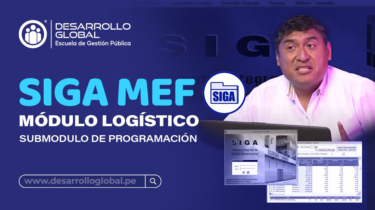 SIGA MEF - Módulo Logístico (Submódulo de programación)