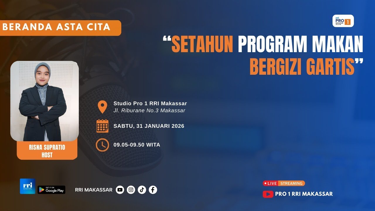 Setahun Makan Gizi Gratis  || Sabtu, 31 Januari 2026