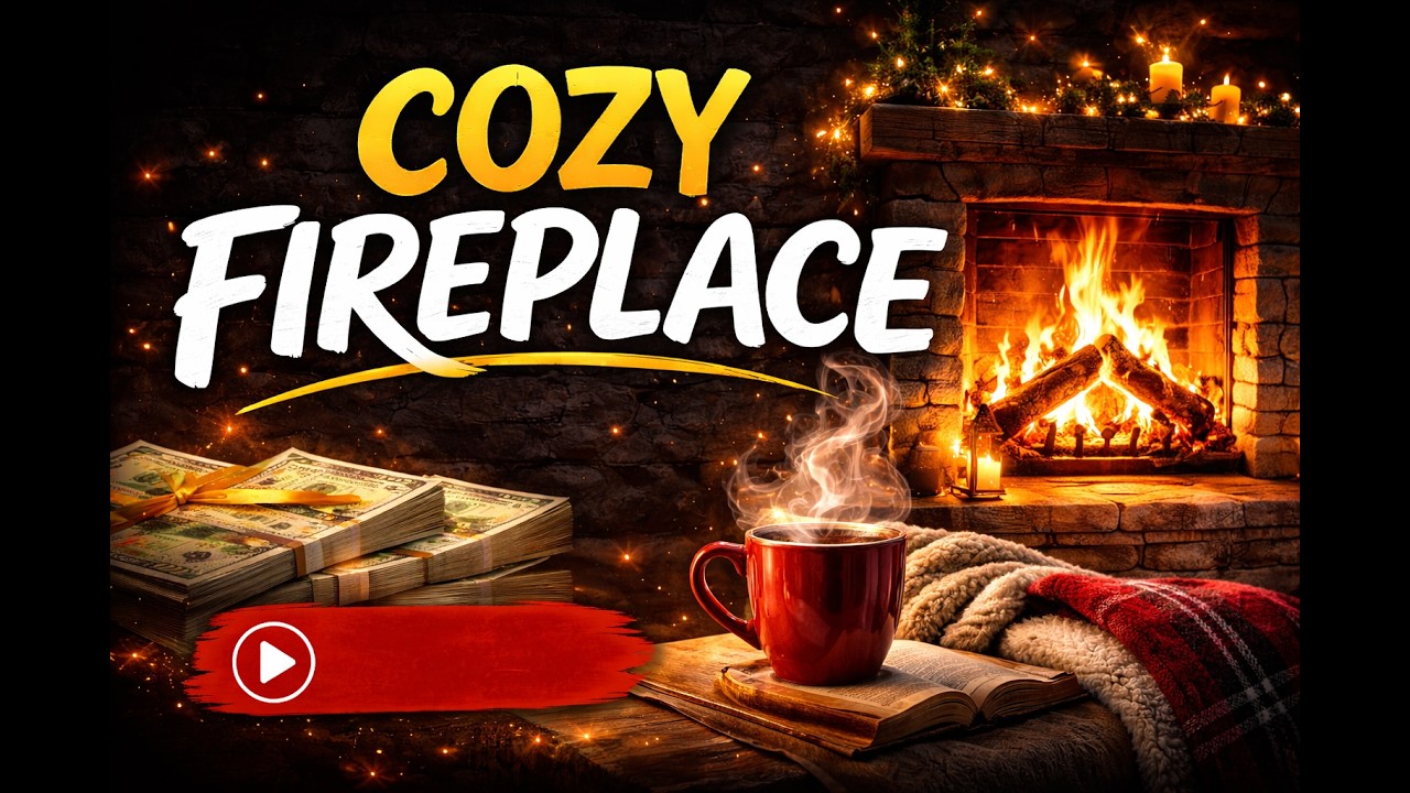 🔥 Cozy Fireplace Ambience – Crackling Fire Sounds for Sleep, Study & Relaxation