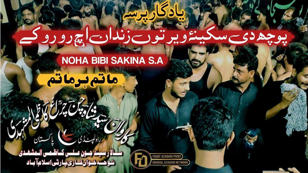 Puchdi Sakina Veer Nu | New Noha Bibi Sakina SA | Qari Party 2024 | Karwan Shah Chan Charag 27 Safar