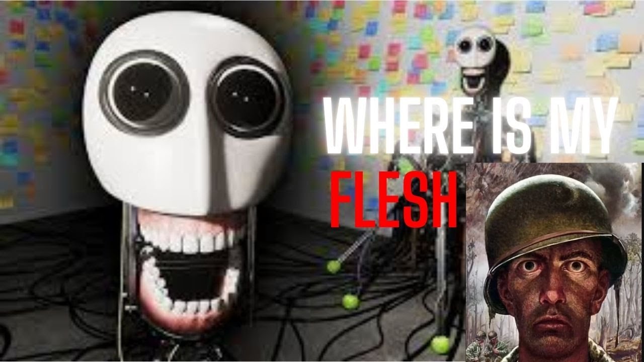 This disturbing robot wants FLESH...