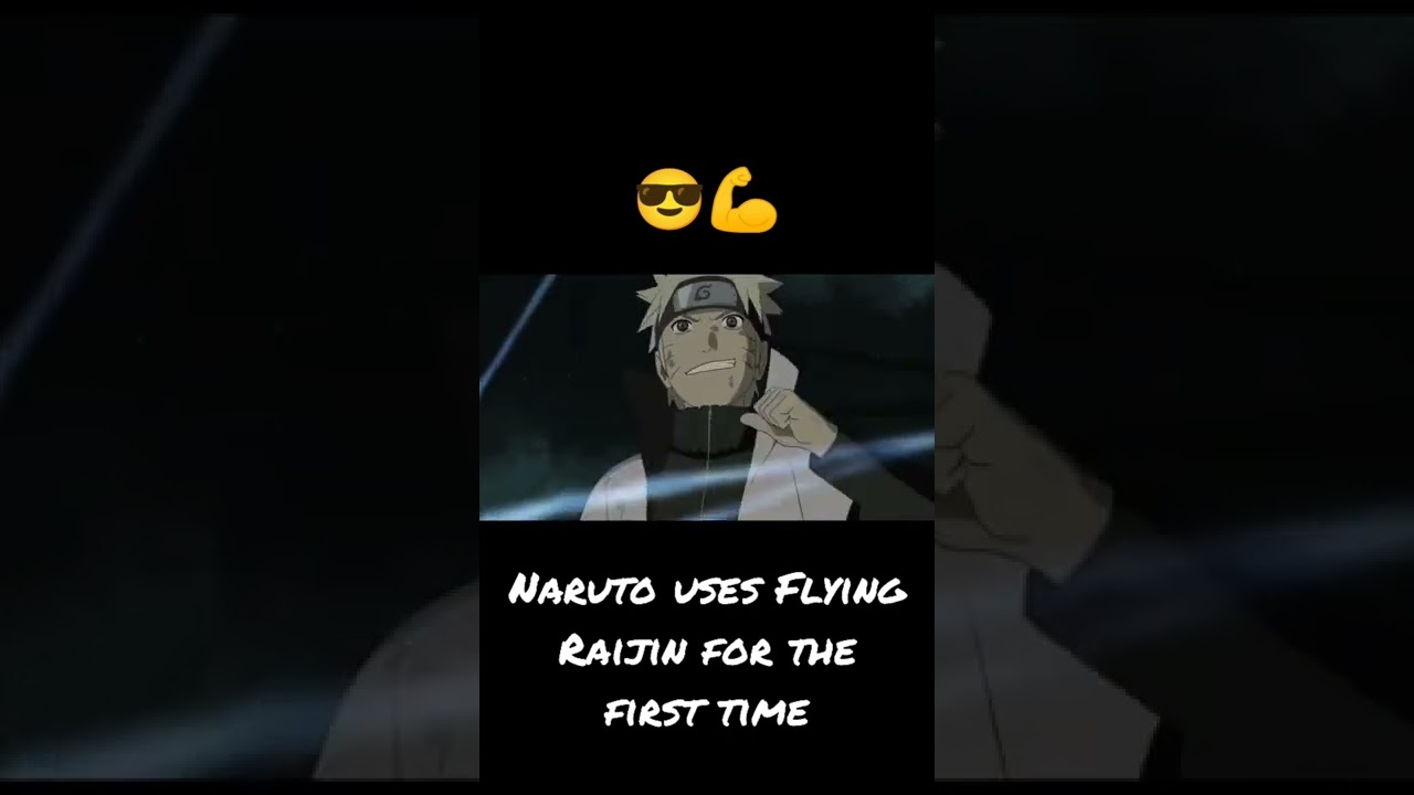 Naruto uses Flying Raijin for the first time....