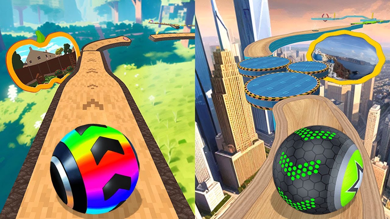 📛 Going Balls VS Rolling Balance Ball, Temple Rolling Balls, Rollance Ball, Rolling Ball Sky Escape
