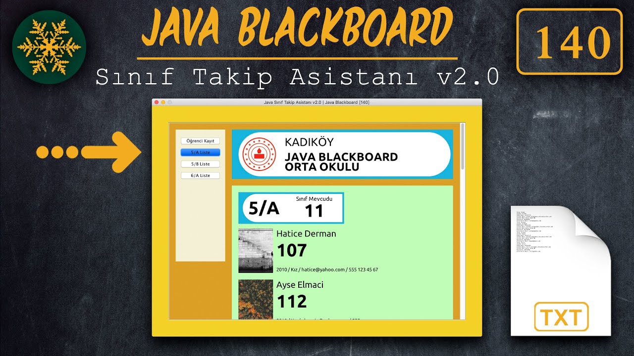140 JavaBlackboard LapisClass v2.0 | Creating a Simple Classroom Student Tracking System in Java
