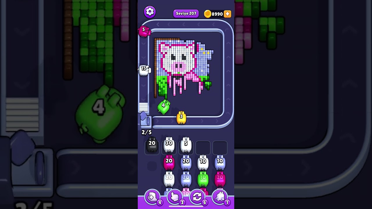 Pixel Flow Level 207 Walkthrough | Easy & Fast Solution 🎮✨