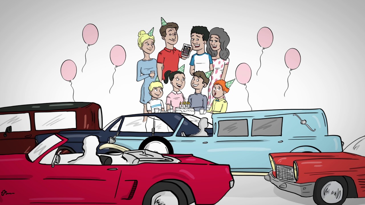 Whiteboard animation for Classic Ride App