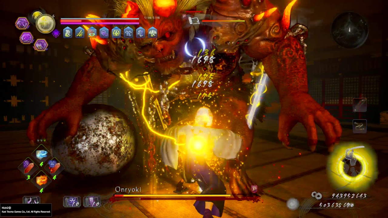 Nioh 2 - Lightning build (Takemikazuchi 7 pieces + Golden Boy 6 pieces)