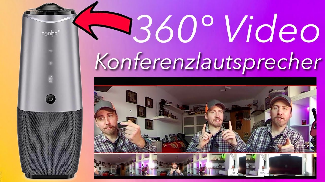 360° Video Konferenzlautsprecher Coolpo AI Huddle Pana im Test - Next Level Zoom, Teams, Skype usw.