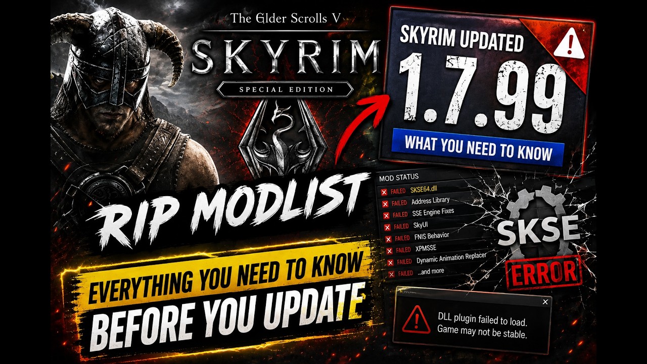 СТОП! Не обновляйте Skyrim, пока не посмотрите это... #skyrim #skyrimse