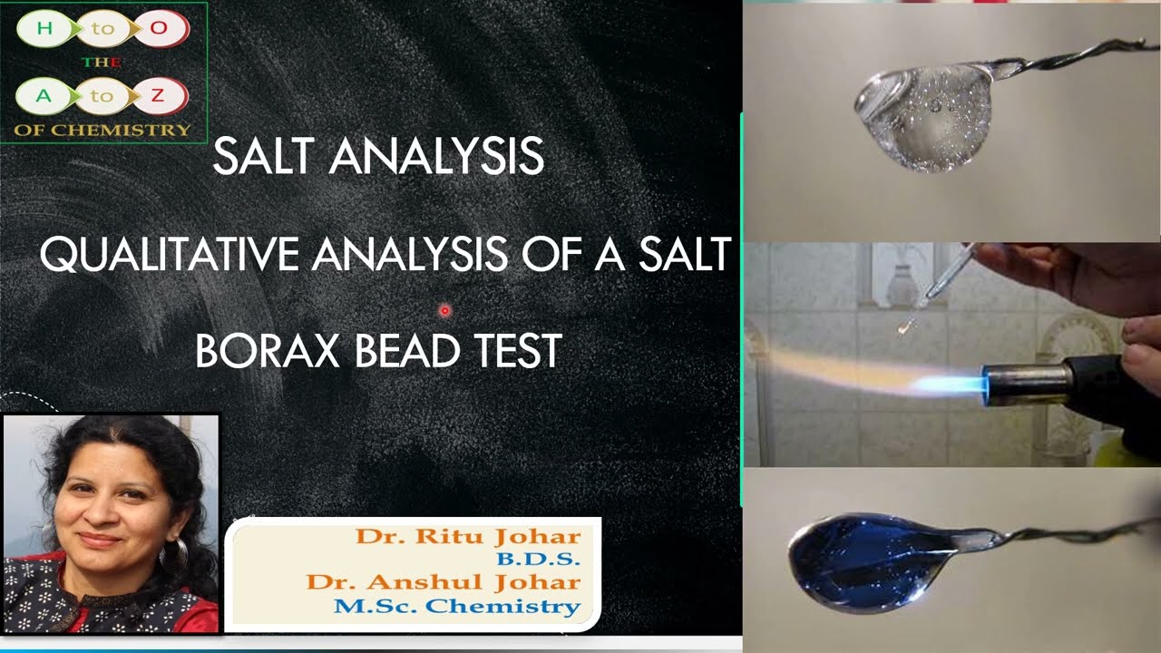 Salt Analysis/JEE Adv. and Mains/ Borax Bead Test / Previous Year JEE Questions/ NCERT Chemistry