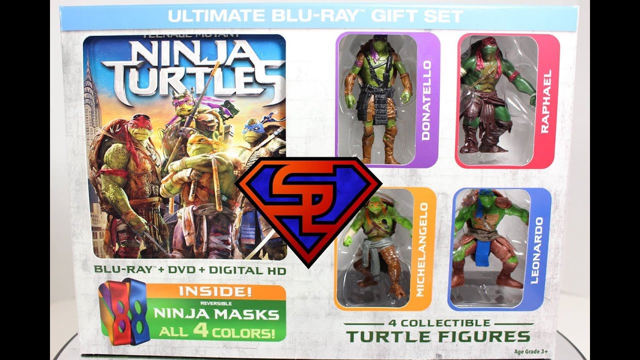 Teenage Mutant Ninja Turtles 2014 Movie Ultimate Blu-Ray Gift Set Walmart Exclusive Unboxing