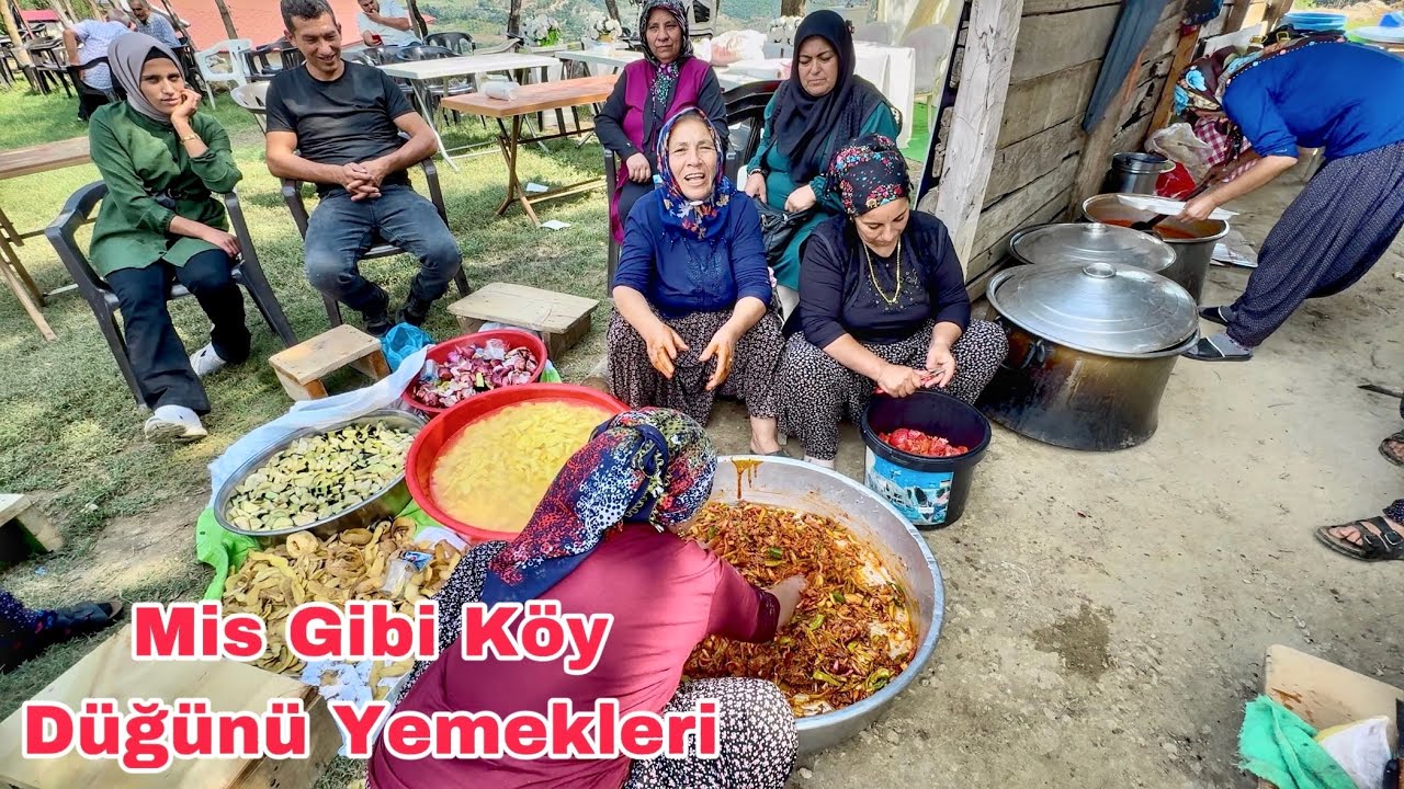 Köy Düğün Yemekleri -Hepsi Birbirinden Güzel Oldu 😍