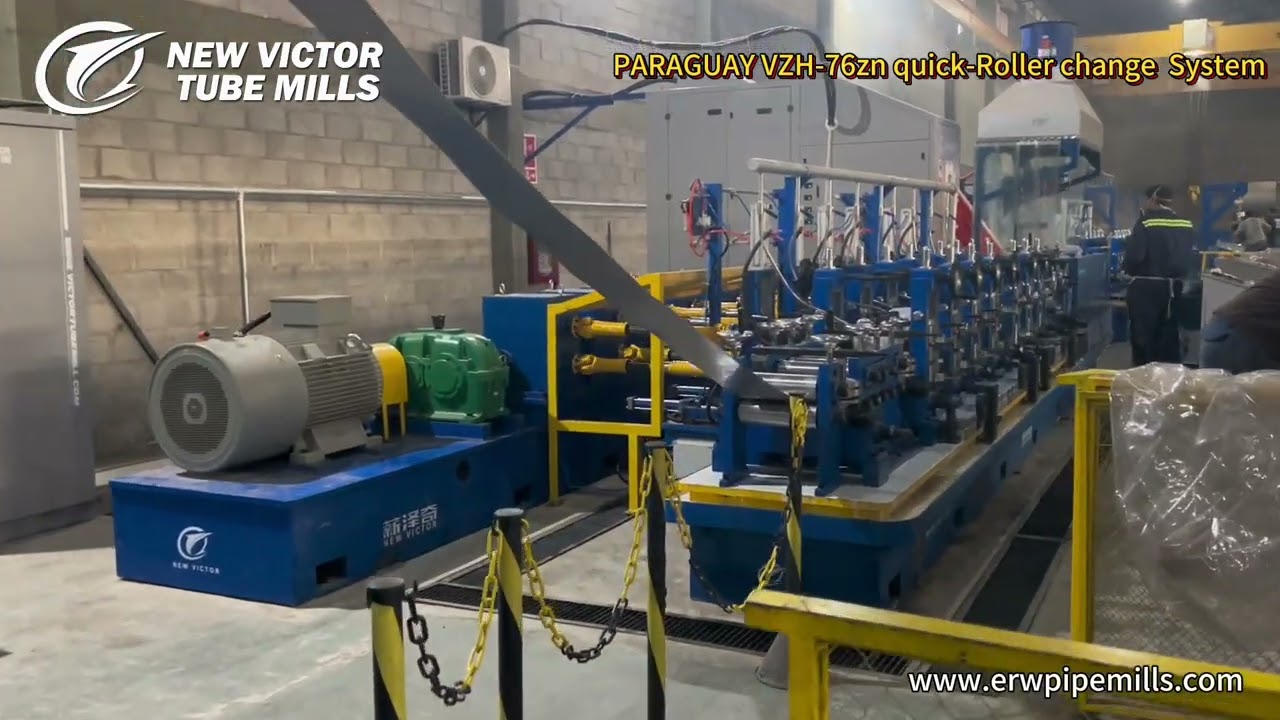 10-Minute Roller Change, 30-Minute Production Resumption: Paraguay VZH-76zn Tube Mill Unit