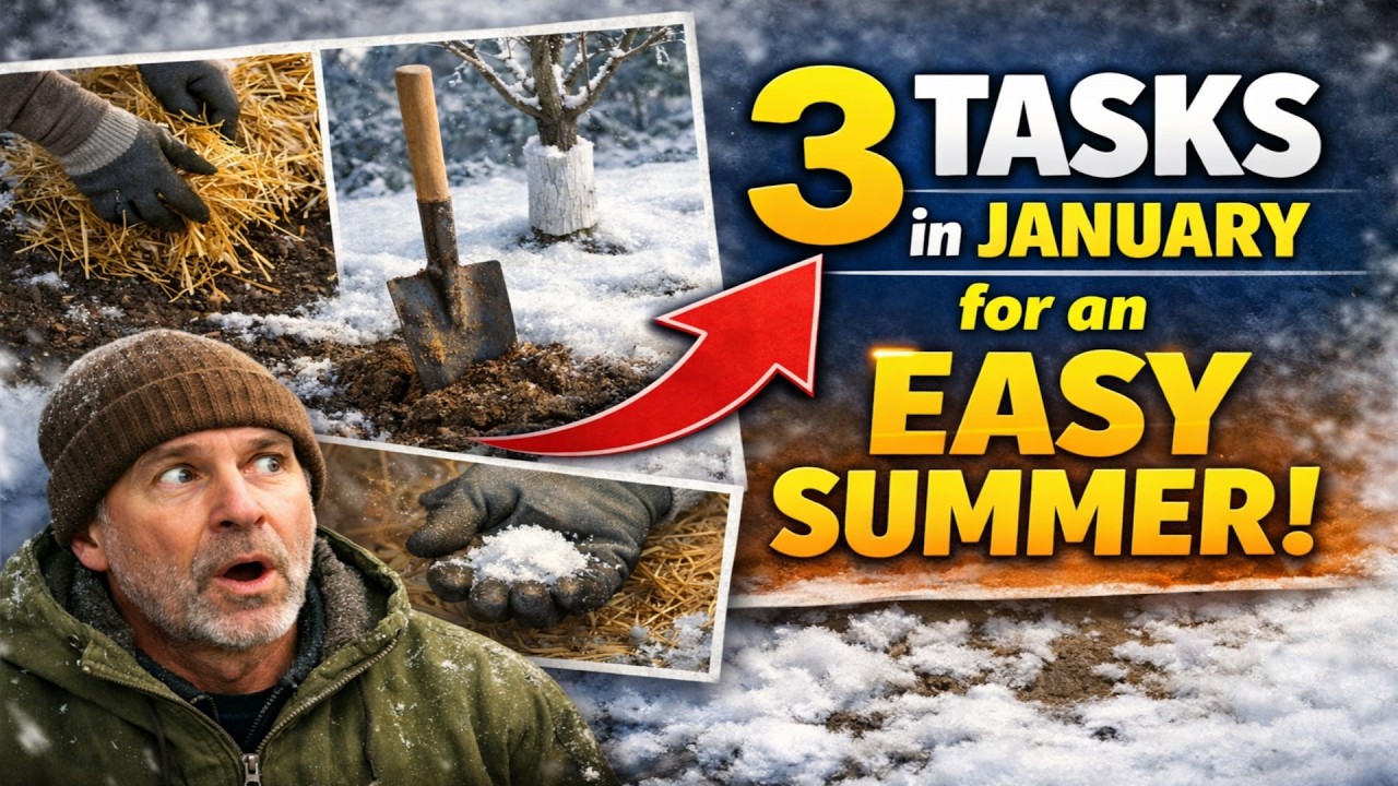 The Lazy Gardener's SECRET: Do These 3 Things in January, Then Do NOTHING All Summer.
