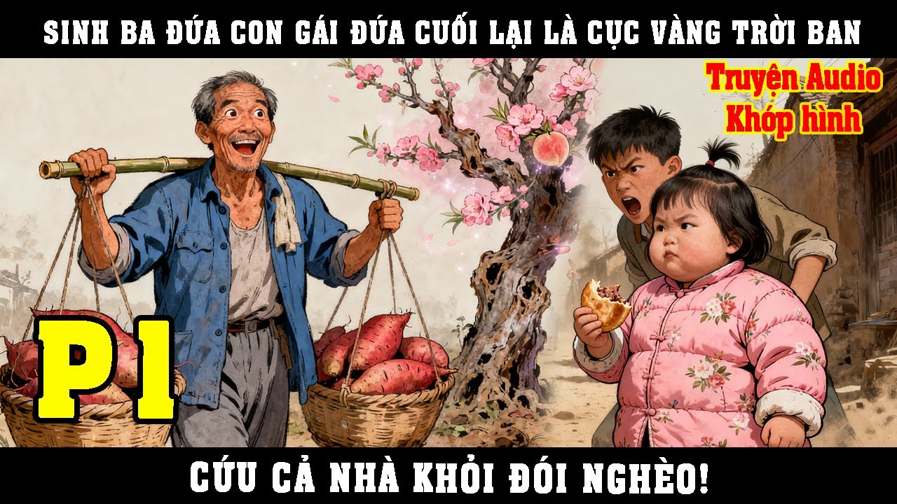 SINH BA ĐỨA CON GÁI ĐỨA CUỐI LẠI LÀ CỤC VÀNG TRỜI BAN,  CỨU CẢ NHÀ KHỎI ĐÓI NGHÈO | P1