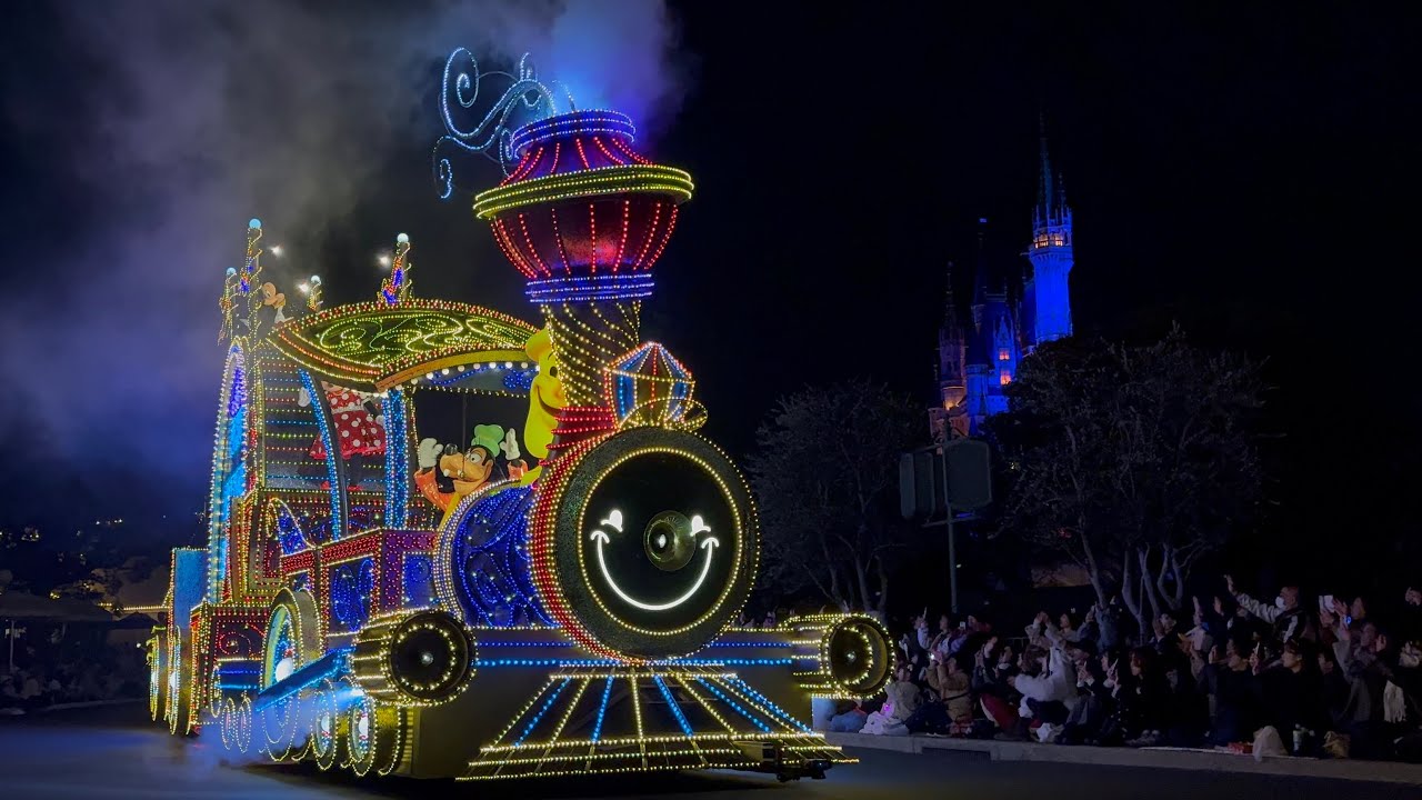 東京ディズニーランド・エレクトリカルパレード・ドリームライツ/クリパレ前最前列/Tokyo Disneyland Electrical Parade Dreamlights/東京ディズニーランド
