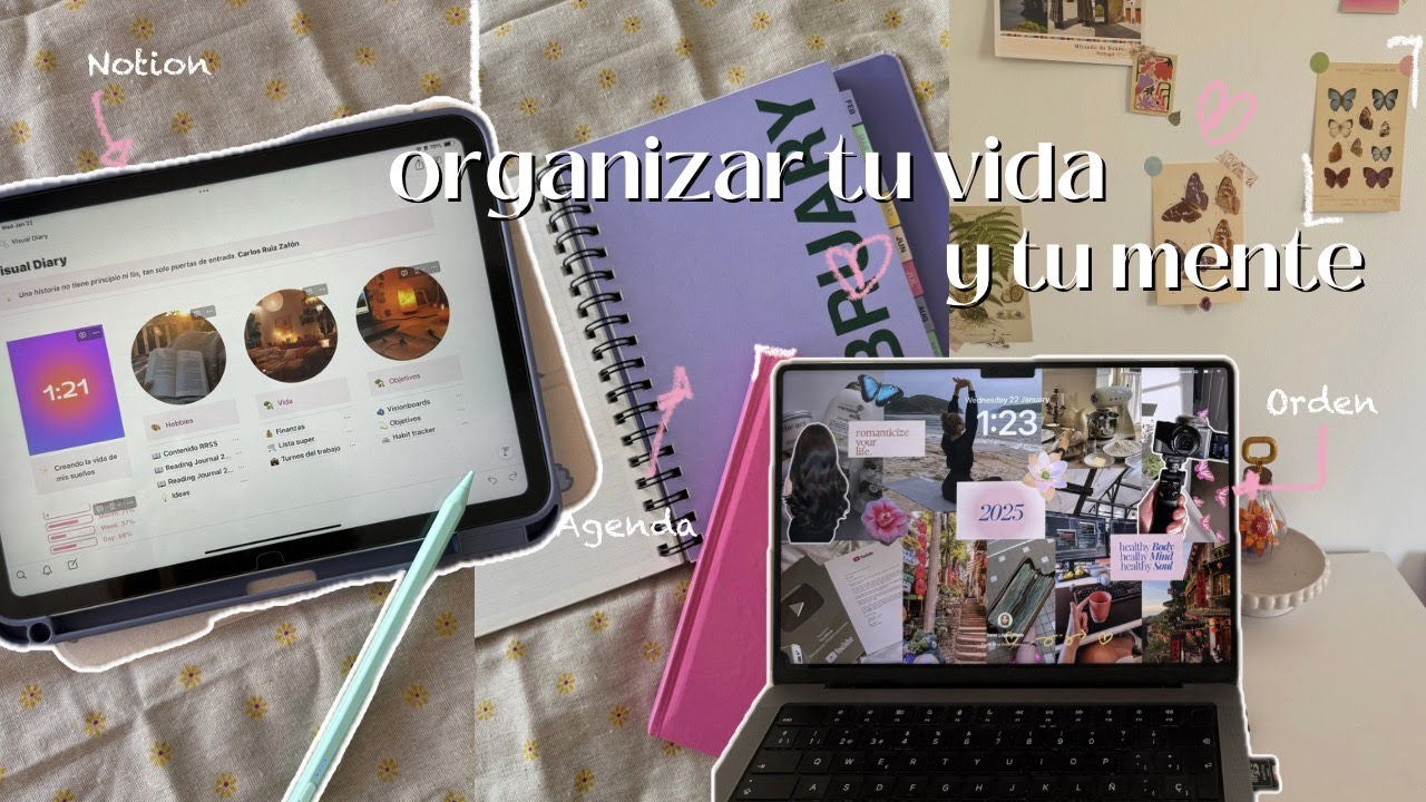 organiza tu vida y tu mente ✎ᝰ notion, journaling, agenda, diario de lecturas📓. ݁₊ ⊹