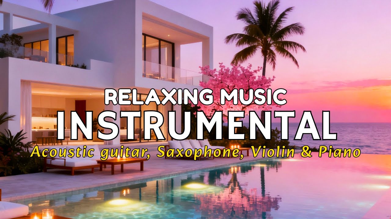 🔴 24/7 LIVE – Relaxing Instrumental Music | Acoustic Guitar, Piano & Sax for Work & Study