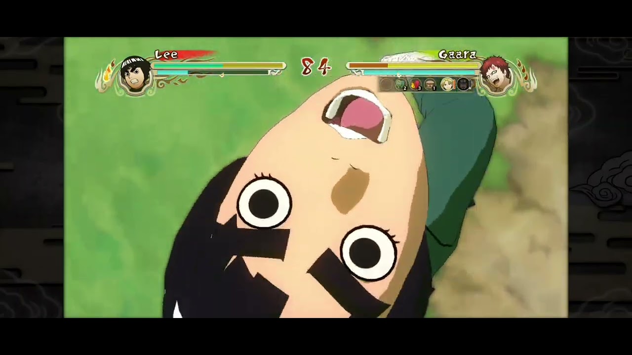 A thrilling fight between Rock Lee and Gaara🤜🤛, with Rock Lee opening the forbidden gate.🔥