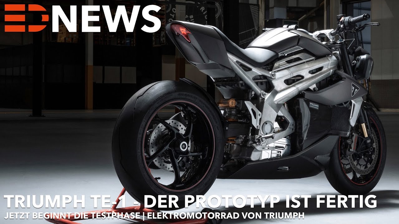 Triumph TE-1 News | Der Prototyp wird nun getestet Elektromotorrad von Triumph | Electric Drive News