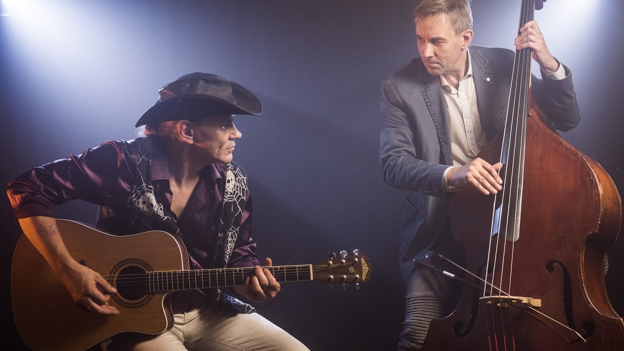 RM-7 DIY Ribbon Mics - Acoustic Blues Duo, Guitar, Rough Male Vocals and Upright Bass with Bow