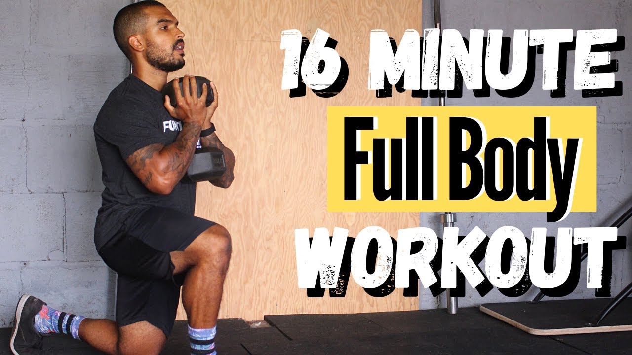 16 Minute Full body Single Dumbbell Workout (Follow along)