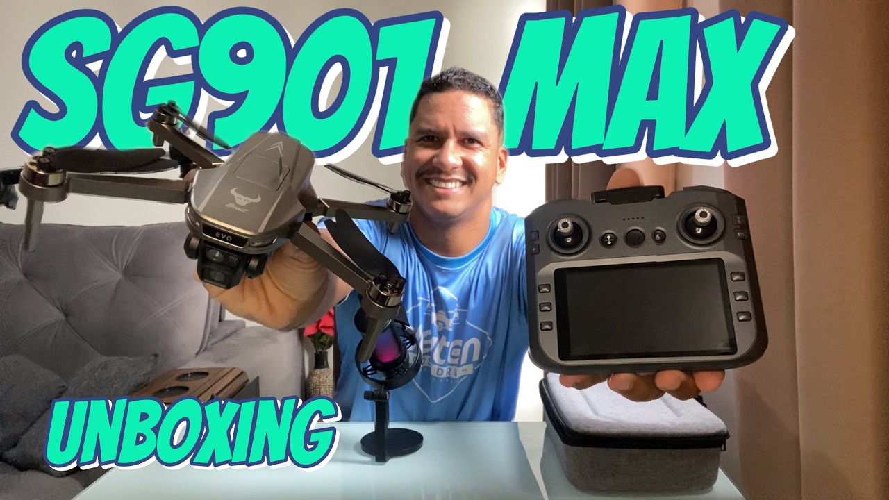 SG901 𝗠𝗔𝗫 - DRONE BARATO de R$550 com 𝗦𝗠𝗔𝗥𝗧 𝗖𝗢𝗡𝗧𝗥𝗢𝗟𝗘 ???