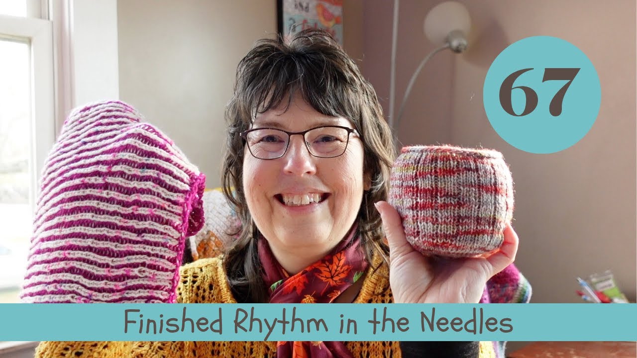 Finished Rhythm in the Needles // Ep 67 Michelle&rsquo;s Fiber Studio // Knitting and Crochet Podcast