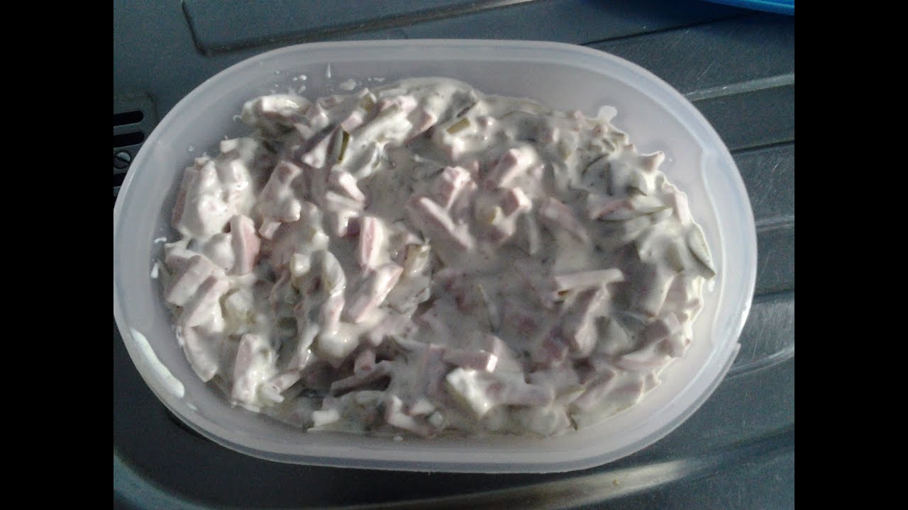 Fleischsalat herstellen