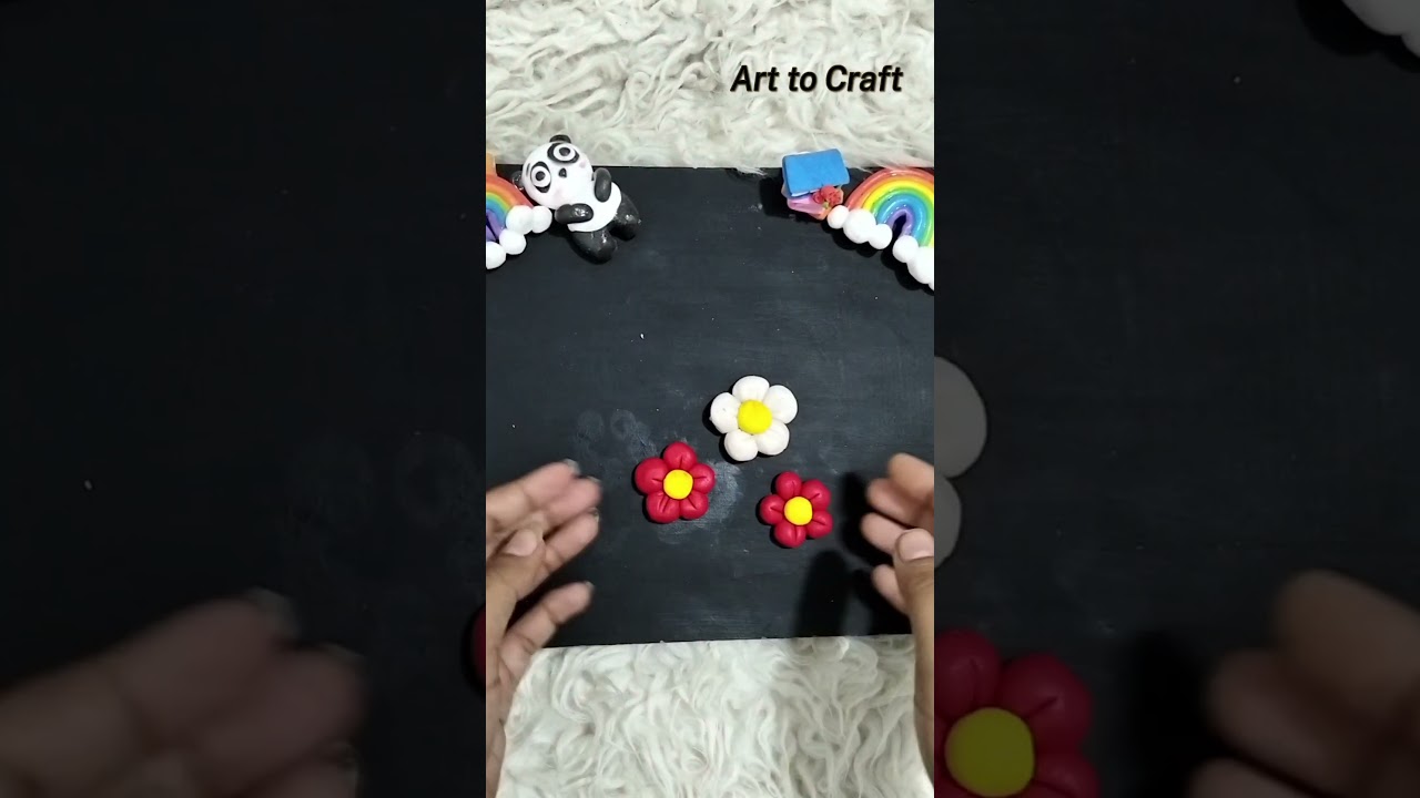 Hair band with clay #diy #colorful #youtubeshorts #clay #diycrafts #diyearrings #diyhairband #craft