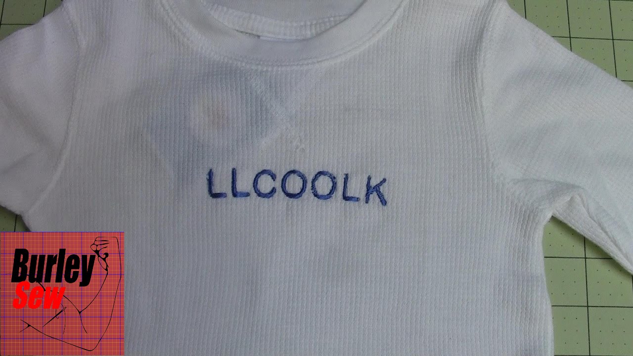 Embroidery Fail How NOT to Hoop a  Small Child's Shirt